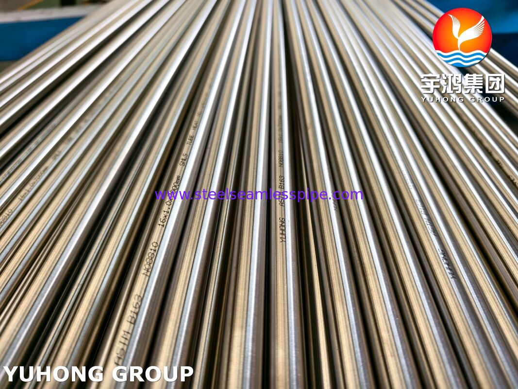 ASTM B163 Incoloy 800H นิเคลสลอกท่อหล่อสารแก้ไข Annealed Seamless Tubing สําหรับเครื่องแลกเปลี่ยนความร้อน