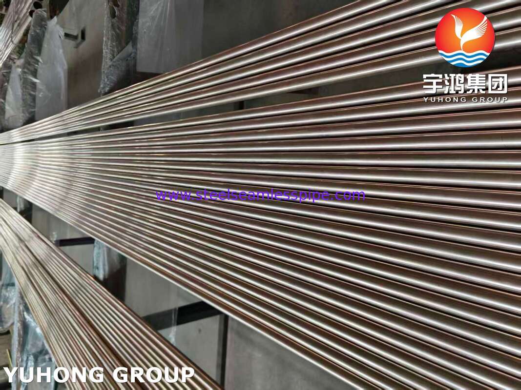 ท่อสกัดทองแดง ท่ออุดมธานี ASME SB111 C70600 O61 SMLS 19.05X1.65X8000MM เครื่องแลกเปลี่ยนความร้อน อุปกรณ์น้ําทะเล