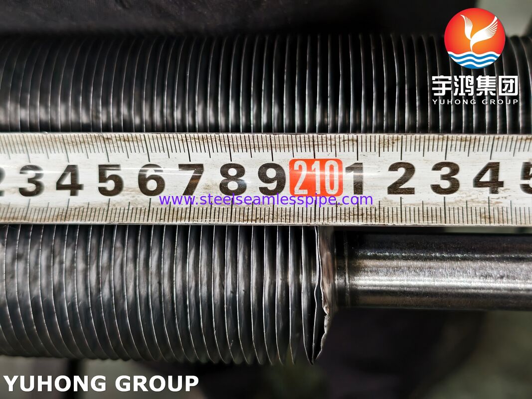 โลหะ 20 + อลูมิเนียม 1060 หลอดปีกประเภทที่ติดตั้งสําหรับเครื่องเย็นอากาศและการฟื้นฟูความร้อน