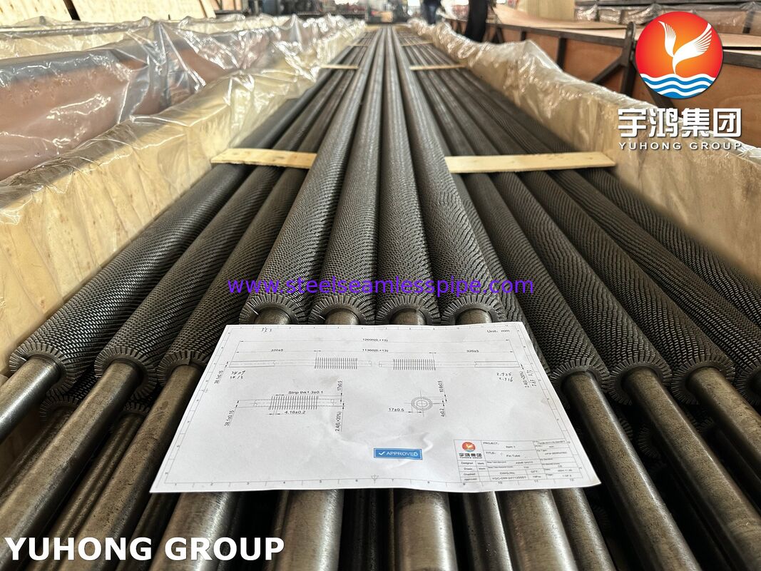 ASTM SA213 T22 หลอดปีกขัดขัดสําหรับเครื่องแลกเปลี่ยนความร้อนและเครื่องปั่นอุณหภูมิสูง