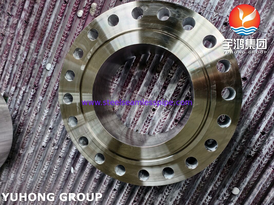 ASTM B564 UNS N04400 หน้าแปลนคอเชื่อม Monel 400 หน้าแปลนโลหะผสมทองแดงนิกเกิลหน้าแปลน WNRTJ