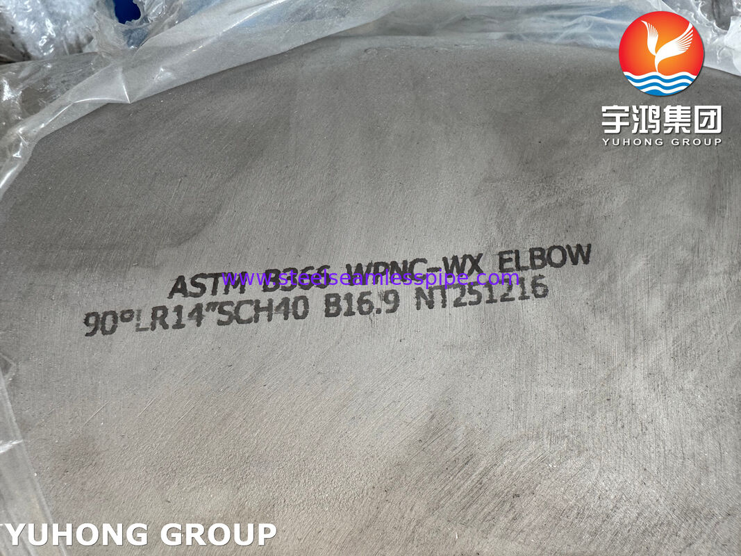 ASTM B366 WPNC Elbow UNS N04400 / Monel 400 อุปกรณ์ติดต่อท่อ Buttweld 90 องศา LR Elbow