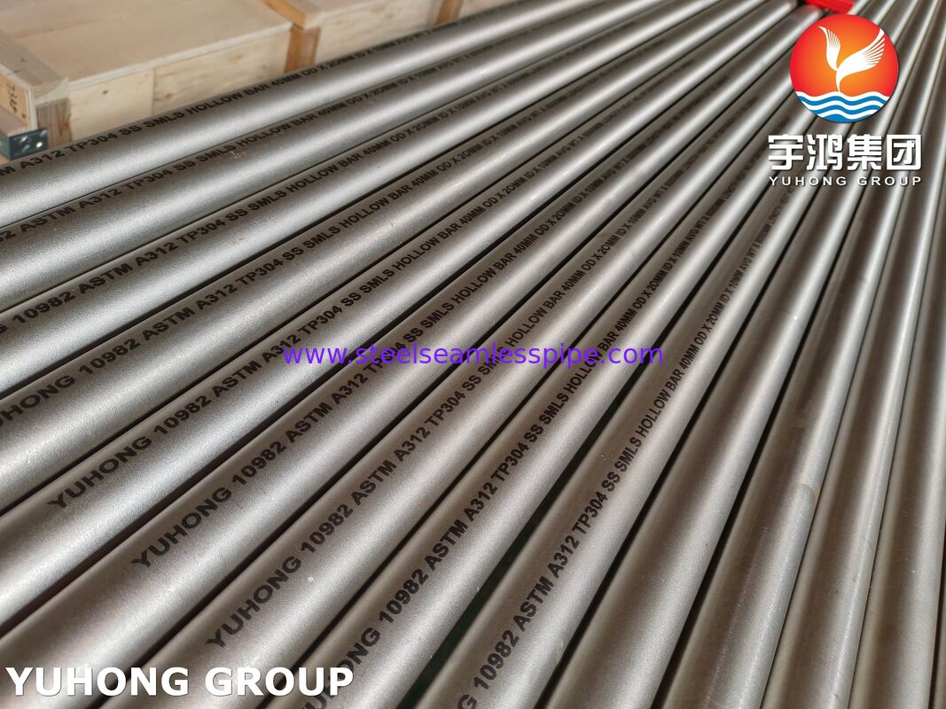 ASTM A312 TP304 / UNS S30400 ท่อสแตนเลสไร้ตะเข็บสำหรับอุตสาหกรรมเคมี