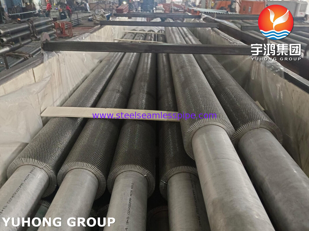 ท่อครีบหยัก ASTM A312 TP304H ประสิทธิภาพสูงสำหรับโรงไฟฟ้าพลังความร้อน