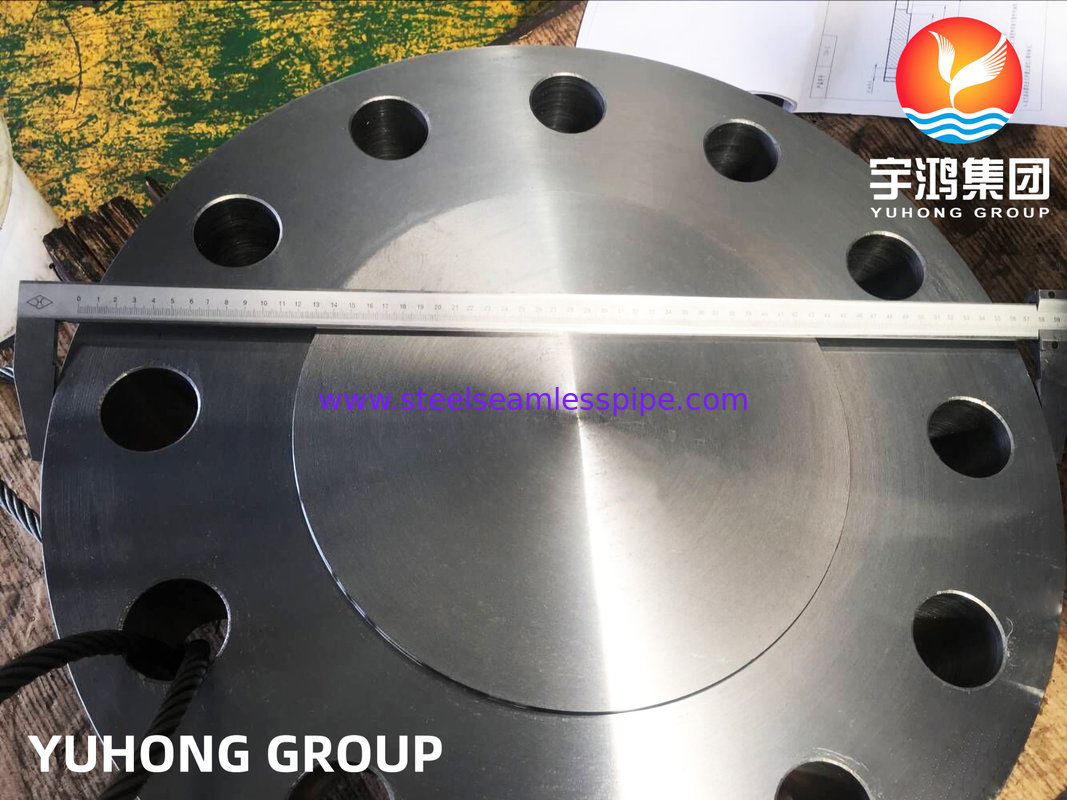 ASTM A182 F22 โลหะสแตนเลส Blind Flange with Raised Face RF สําหรับท่ออุณหภูมิสูง