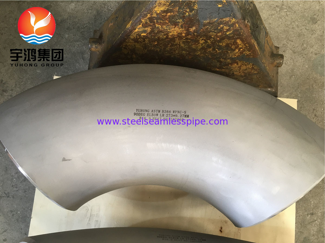 ASTM B366 โมเนล 400 / UNS N04400 กลมโขน 90 องศา นิเคิลสแตนเลสสแตนเลส