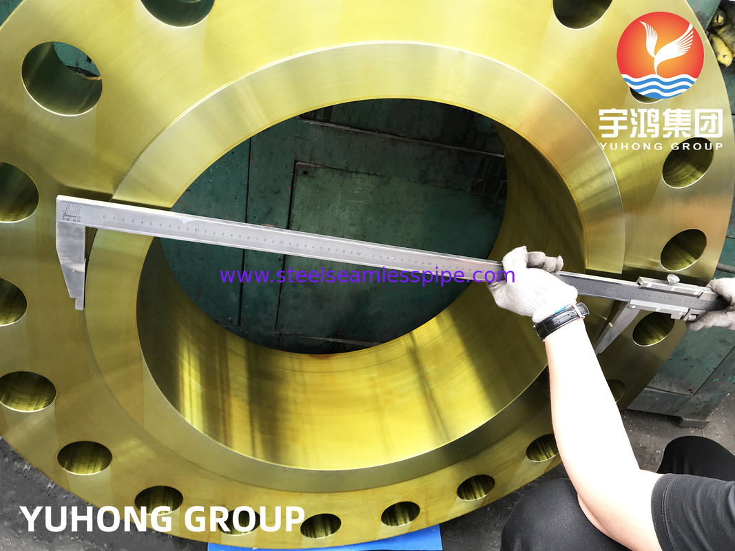 A694 F52 ปะเก็นคอเชื่อมพร้อมสารป้องกันสนิม เหล็กคาร์บอนและเหล็กอัลลอยด์ B16.47 Forgings ทนต่อไฮโดรเจนซัลไฟด์