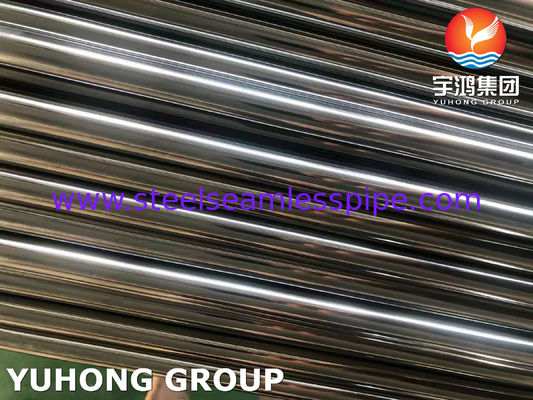 ท่อเชื่อมไร้ตะเข็บสุขาภิบาล 180/240/320/400/600GRIT ขัดเงาด้านในด้านนอก TP304 TP316L