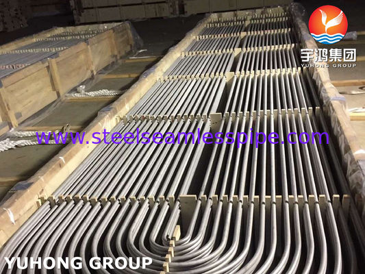 ท่อหม้อน้ำสำหรับแลกเปลี่ยนความร้อนแบบดอง / ท่อสเตนเลส BA ไร้รอยต่อ / U BEND