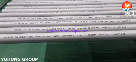 ASTM A213 TP347H สแตนเลสท่อไร้รอยต่ออุณหภูมิสูงแอพลิเคชัน