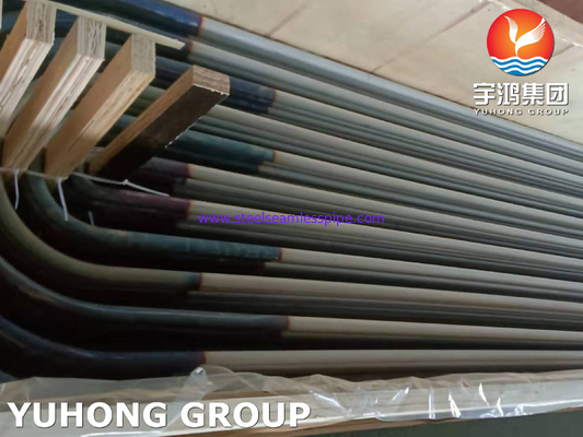 ASTM A213 TP317L สแตนเลส U Bend Tube ท่อแลกเปลี่ยนความร้อน 100% ET UT