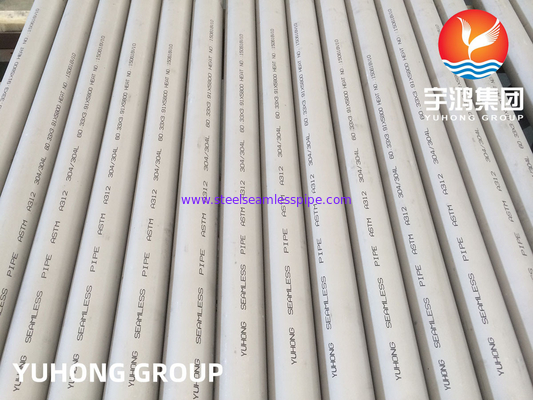 ASTM A312 TP304L ท่อสแตนเลสไร้รอยสําหรับอาหารและเครื่องดื่ม