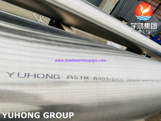ท่อไร้รอยต่อโลหะผสมนิกเกิล ASTM B407 / B163 UNS NO8800 UNS NO8810 UNS NO8811
