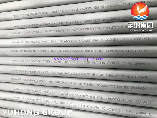 ASTM A268 TP430Ti / UNS S43036 / 1.4510 ท่อไร้รอยต่อสแตนเลส
