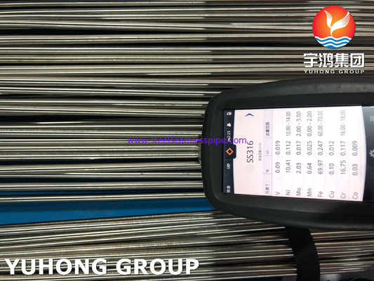 ท่อสุขาภิบาลสแตนเลส ASTM A270 TP316L เคมี ก๊าซธรรมชาติ ปิโตรเลียม