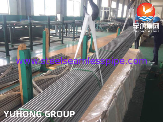 ท่อแลกเปลี่ยนความร้อนสแตนเลส ASTM A213 TP304 304L TP317 TP321 ที่มีประสิทธิภาพสูง, อบอ่อนดอง, ปลายธรรมดา