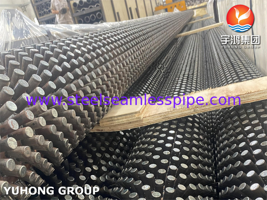 ASTM A213 T9 สแตนเลสเหล็กสแตนเลส Stud Fin Tube ขนาดที่กําหนดเอง