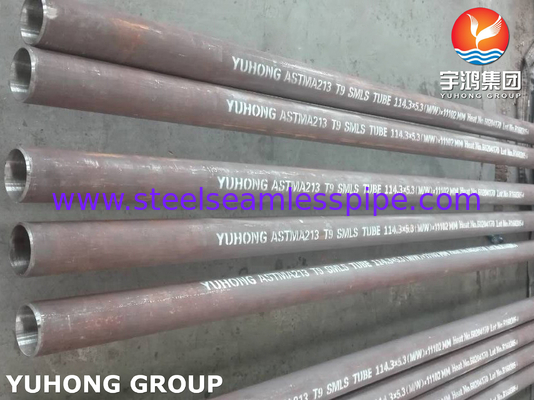ท่อเหล็กไม่มีตะเข็บ ASME / ASTM A213 T1, T11, T12, T2, T22, T23, T5, T9, T91, T92,1 ", 2.11 มม.