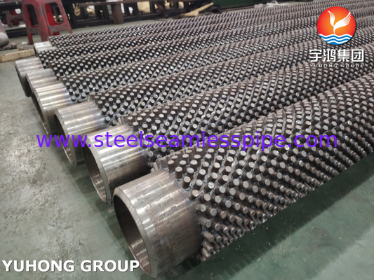 ASTM A335 P5 P9 P11 P22 P91 หลอดปีกเหล็กสแตนเลสสําหรับเครื่องแลกเปลี่ยนความร้อน