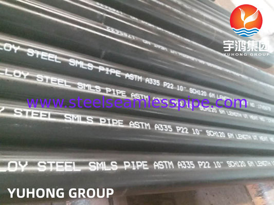 ASTM A335 / ASMES SA335 โลหะผสมเหล็กท่อไร้รอยต่อ P9 / P11 / P12 / P22 / P91 ขนาด 1/2 "ถึง 24" ใน OD &amp; NB
