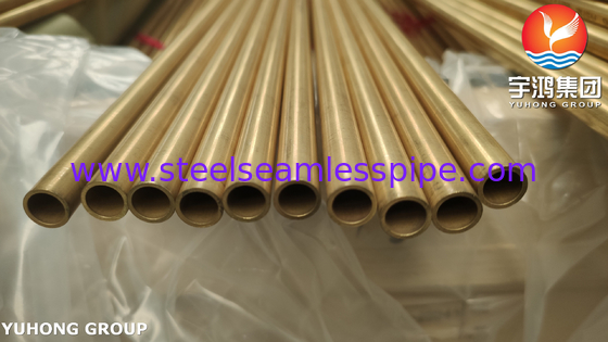 ASME SB111 ASTM B111 C68700 O61 หลอดอัลลูมิเนียมทองแดง L1M สําหรับเครื่องระเหย