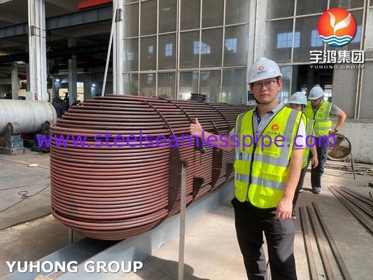กล่องท่อแลกเปลี่ยนความร้อน D-E1 A ASME SA213 T11 U Bend Tube With ASME SA-516 GR.70 (N, FGP) หนังท่อ ASME U STAMP
