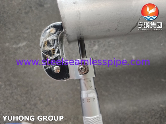ASTM A928 S32750 ท่อเหล็กซับซ้อนปั่นสําหรับอุตสาหกรรมเคมีและก๊าซน้ํามัน