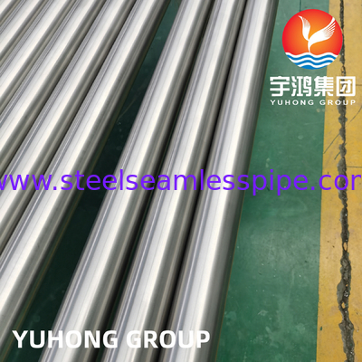 ท่อไร้ตะเข็บไทเทเนียมอัลลอย UNS R50400 เกรด 2 ASTM B861 สำหรับคอนเดนเซอร์น้ำทะเล