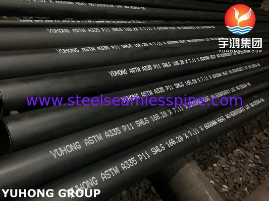 ท่อเหล็กอัลลอยเฟอร์ริติกไร้รอยต่อ ASTM A335 P11 สำหรับงานบริการอุณหภูมิสูง