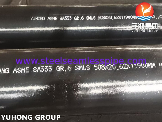 ท่อเหล็กคาร์บอนไร้ตะเข็บ ASME SA333 เกรด 6 สำหรับการใช้งานที่อุณหภูมิต่ำ พร้อมความเหนียวรอยบากตามที่ต้องการ