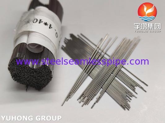 ท่อเข็มชลประทาน SUS304 สำหรับการรักษาคลองรากฟัน, ปลายบากแบบครึ่งตัด, 27G