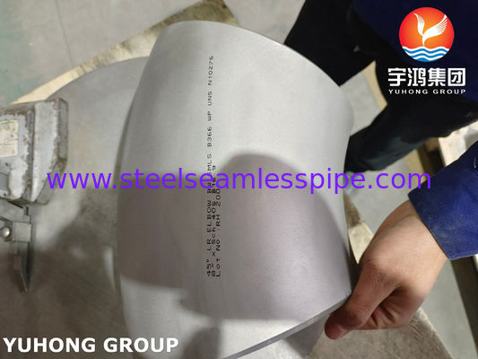 Hastelloy C276 ASTM B366 N10276 นิเคิลสแตนเลสเหล็กสแตนเลส ท่อบัตท์เวลด์9