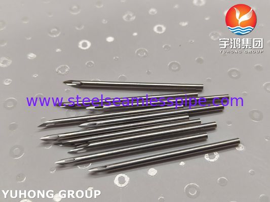 หลอดเข็ม AV ฟิสตูลาทางการแพทย์ SUS304 สำหรับการบำบัดด้วยการฟอกเลือด, ปลายเอียงแบบ Back Eye