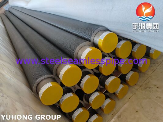 หลอดปัดปัดความถี่สูง TP347H หลอดพื้นฐานและ CS Fins สําหรับเครื่องปั่นและเครื่องทําความร้อน