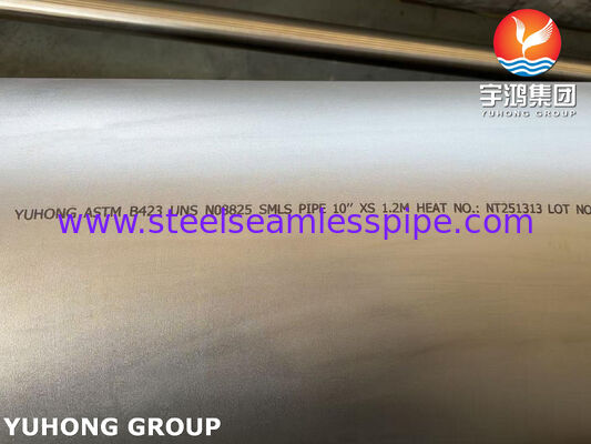 ASTM B423 UNS N08825 ท่อไร้รอยเหล็กไนเคิลสําหรับอุตสาหกรรมปิโตรเคมี