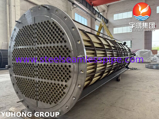 ชุดท่อทองเหลือง Admiralty C44300 พร้อมท่อไร้ตะเข็บ ASME SB111 สำหรับเครื่องแลกเปลี่ยนความร้อนน้ำทะเลและเครื่องทำความเย็นในทะเล