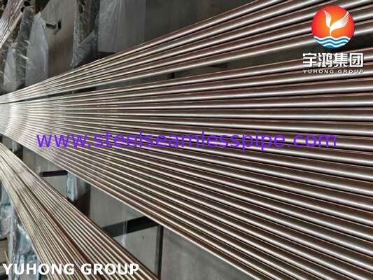 ท่อสกัดทองแดง ท่ออุดมธานี ASME SB111 C70600 O61 SMLS 19.05X1.65X8000MM เครื่องแลกเปลี่ยนความร้อน อุปกรณ์น้ําทะเล