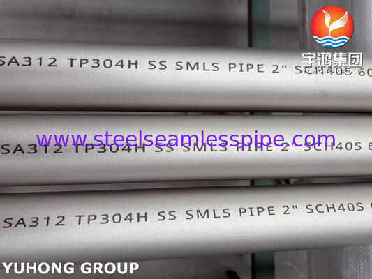 ท่อไร้ตะเข็บสแตนเลส ASTM A312 TP304H 304L สำหรับงานเคมีและอุตสาหกรรม