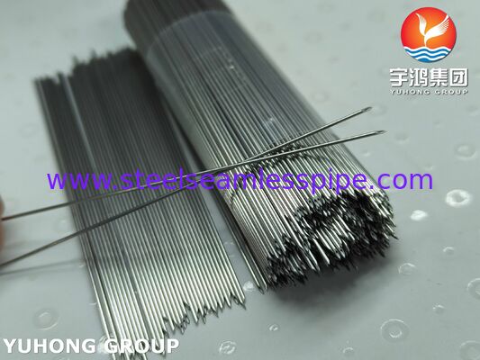 SUS304 หลอดเข็มในหลอดเลือดดําสําหรับอุปกรณ์การแพทย์ IV Catheter ปลายเข็มตัดหลัง