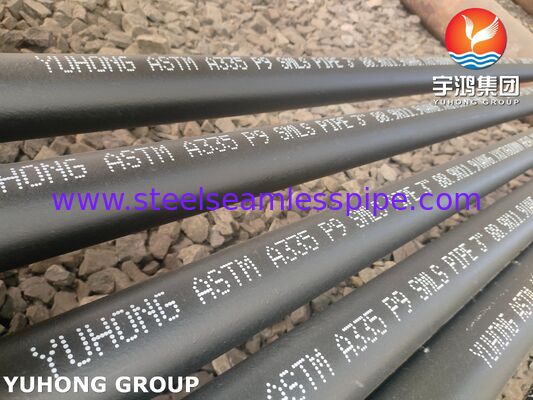 ASTM A335 / ASME SA335 P9 ท่อไร้รอยเหล็กสแตนเลสสําหรับอุตสาหกรรมปิโตรเคมี