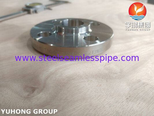 ASME SA182 F316Ti / UNS S31635 หน้าแปลนสแตนเลส หน้าแปลนหัวฉีดสำหรับภาชนะรับแรงดัน