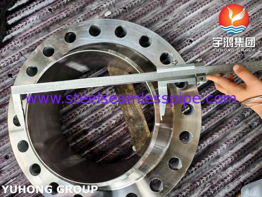 ASTM B564 UNS N04400 หน้าแปลนคอเชื่อม Monel 400 WNRTJ หน้าแปลนแบบแหวนต่อ