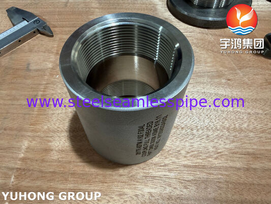 ASTM A182 F304L สแตนเลส คอปปิ้ง สายเต็ม FNPT