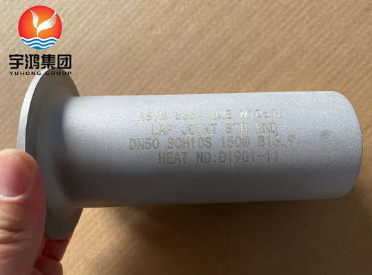 ASTM B622 Hastelloy B3 / UNS N10675 B16.9 ข้อต่อปลายท่อแบบ Lap Joint Stub End