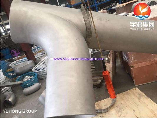ASTM B366 / B366M อุปกรณ์ท่อเหล็ก Inconel 600 / UNS N06600 Swept Tee