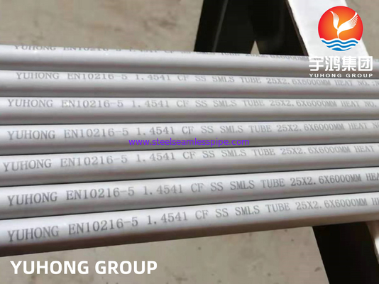 EN10216-5 1.4541 / TP321 / TP321H / 12X18H10T ท่อไร้รอยเหล็กไร้ขัด