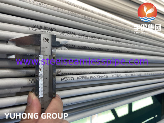 ASTM A269 TP304L ท่อสแตนเลสไร้รอยสําหรับการแปรรูปเคมี
