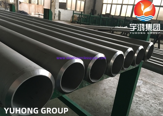 ASTM A312 TP310S, TP304L, TP316L TP347H สแตนเลสแบบไม่มีรอยต่อท่อปลายเอียงอบอ่อนดอง