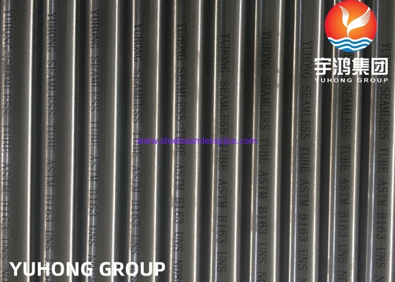 ASTM B163 / ASTM B704 โลหะผสมนิกเกิลไม่มีรอยต่อ Incoloy 825 สำหรับอุตสาหกรรมกระบวนการทางเคมีและการผลิตกรด