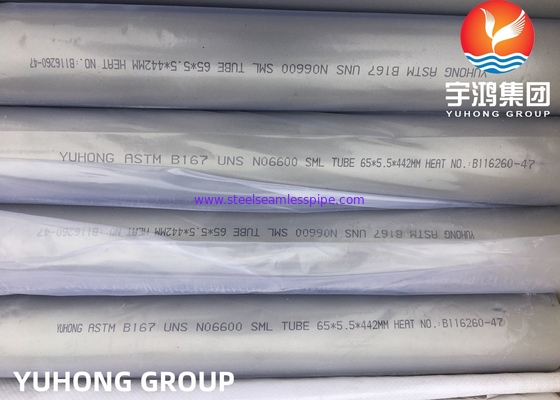 ท่อโลหะผสมนิกเกิลไม่มีรอยต่อ INCONEL Inconel 600 / โลหะผสม 600 / UNS N06600 ท่อ ASME SB167